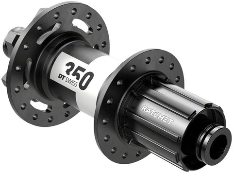 DT Swiss 350 Rear Hub - 12 x 148mm, 6-Bolt, HG11 MTN, Black, 32H, 36pt