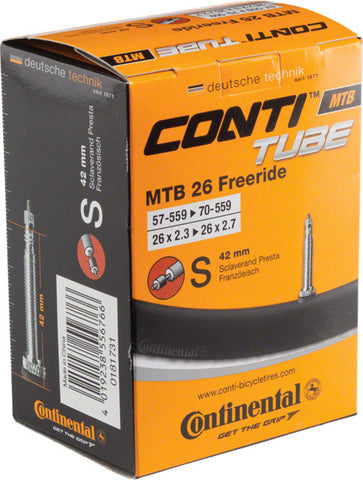 Continental Freeride Tube - 26 x 2.3 - 2.7, 42mm Presta Valve