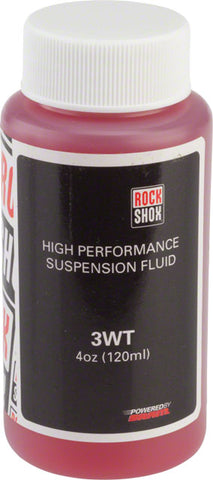 RockShox Suspension Oil, 3wt, 120ml Bottle, Rear Shock Damper/Charger Damper