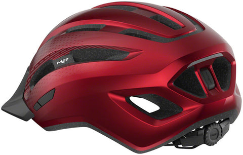MET Downtown MIPS Helmet - Red, Glossy, Small/Medium