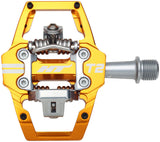 HT Components T2 Pedals - Dual Sided Clipless with Platform, Aluminum, 9/16", Orange