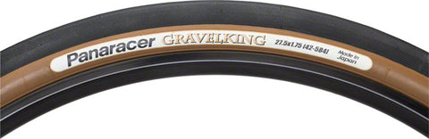 Panaracer GravelKing Tire - 650b x 42, Tubeless, Folding, Black/Brown