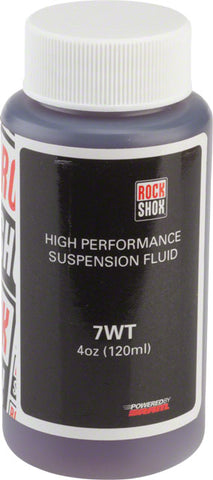 RockShox Suspension Oil, 7wt, 120ml Bottle, Rear Shock Damper