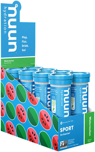 Nuun Sport Hydration Tablets: Watermelon, Box of 8 Tubes