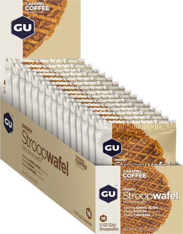 GU Energy Stroopwafel - Caramel Coffee, Box of 16