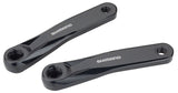 Shimano STEPS FC-E5010 Ebike Crank Arm Set - 165mm, Square Taper JIS Spindle Interface, Black