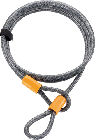 OnGuard Akita Cable: 7' x 10mm, Gray/Orange