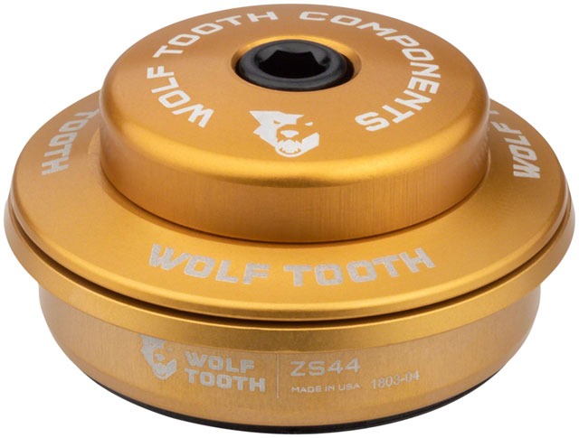 Wolf Tooth Premium Headset -ZS44/28.6 Upper, 6mm, Gold