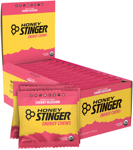 Honey Stinger Organic Energy Chews - Cherry Blossom, Box of 12