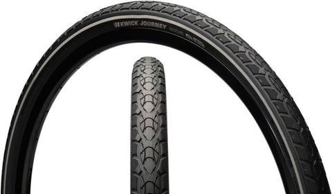 Kenda Kwick Journey Tire - 26 x 1.5, Clincher, Wire, Black/Reflective, 60tpi, KS