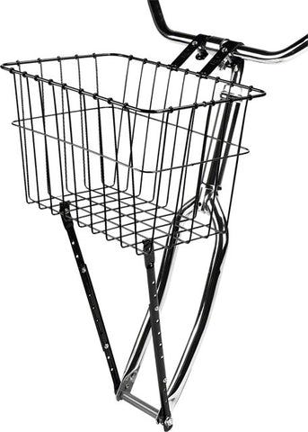 Wald 198 Front Basket with Adjustable Leg: Gloss Black