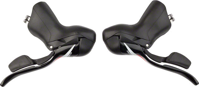 microSHIFT R10 Drop Bar Shift Lever Set - 2 x 10-Speed, Shimano Compatible, Black