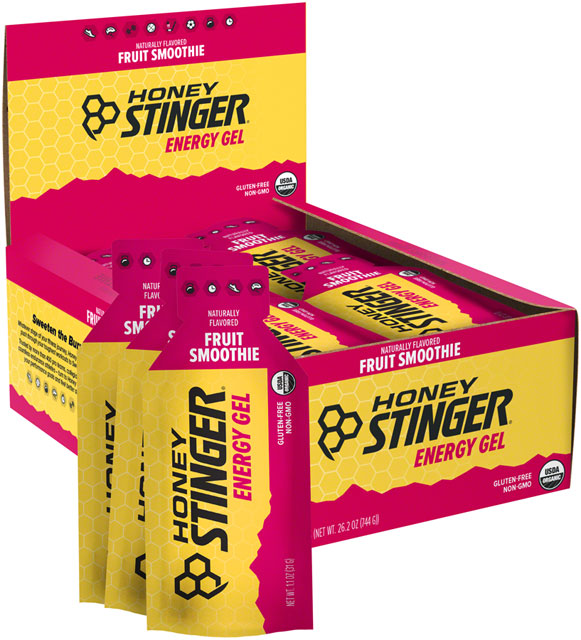 Honey Stinger Organic Energy Gel - Fruit Smoothie, Box of 24