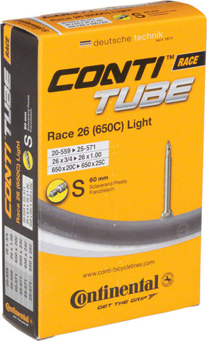 Continental Light Tube - 650 x 20 - 25mm, 60mm Presta Valve