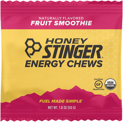 Honey Stinger Organic Energy Chews - Fruit Smoothie, Box of 12