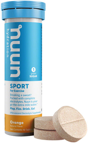 Nuun Sport Hydration Tablets: Orange, Box of 8 Tubes