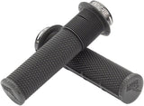 DMR DeathGrip Flanged Grips - Thin, Lock-On, Black