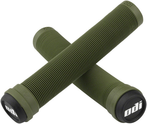 ODI Soft X-Longneck Grips - Army Green, 160mm