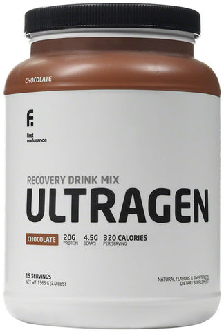 First Endurance Ultragen Recovery: Chocolate 15 Serving Canister