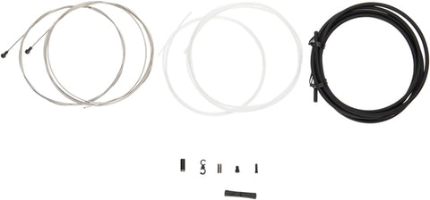 Jagwire Road Elite Sealed Brake Cable Kit - SRAM/Shimano, Ultra-Slick Uncoated Cables, Black