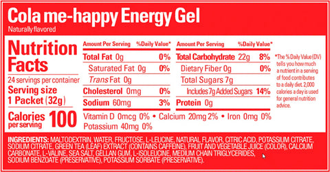 GU Energy Gel - Cola-Me-Happy, Box of 24