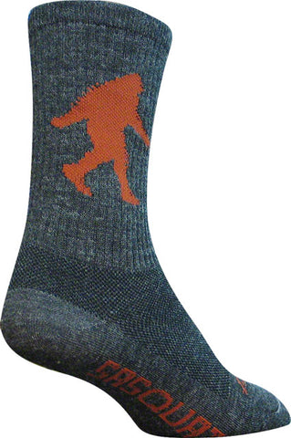 SockGuy Wool Sasquatch Socks - 6 inch, Gray, Small/Medium