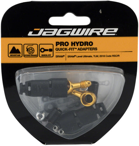 Jagwire Pro Quick-Fit Adapters for Hydraulic Hose - Fits SRAM Code R/RSC and Level TLM/Ultimate