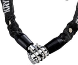 Kryptonite Keeper 465 Chain Lock with 3-Digit Combo: 2.13' x 4mm Black