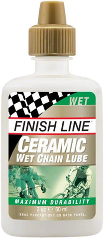 Finish Line Ceramic Wet Bike Chain Lube - 2 fl oz, Drip