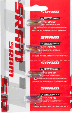 SRAM Eagle PowerLock Link for 12-Speed Chain, Rainbow Finish Card/4