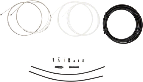 Jagwire Elite Sealed Shift Cable Kit - SRAM/Shimano, Ultra-Slick Uncoated Cables, Black