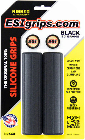ESI Ribbed Extra Chunky Grips - Black