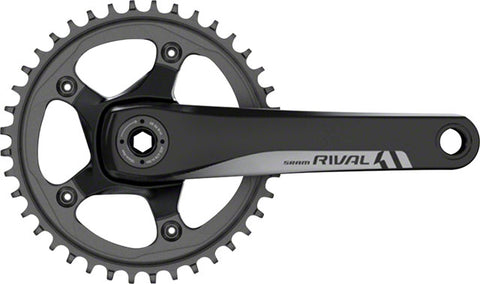 SRAM Rival 1 Crankset - 170mm, 10/11-Speed, 42t, 110 BCD, GXP Spindle Interface, Black