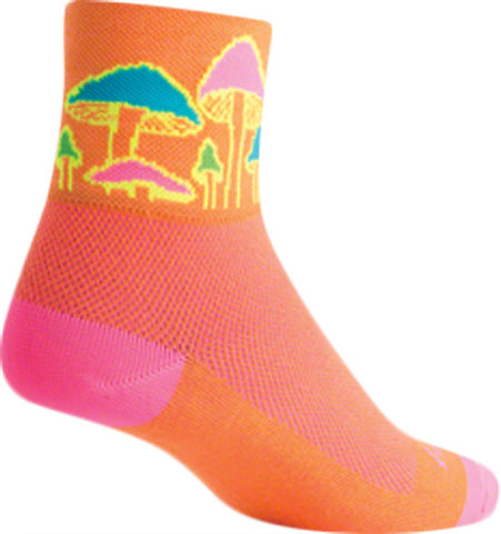 SockGuy Classic Trippin Socks - 3 inch, Orange, Small/Medium