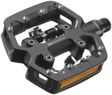 LOOK GEO TREKKING ROC Pedals - Single Side Clipless with Platform, Chromoly, 9/16", Black