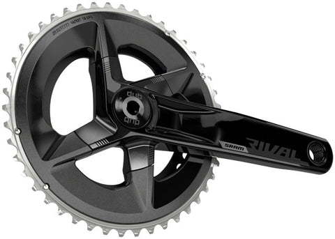 SRAM Rival AXS Crankset - 175mm, 12-Speed, 46/33t, 107 BCD, DUB Spindle Interface, Black, D1