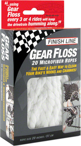 Finish Line Gear Floss Microfiber Cleaning Rope