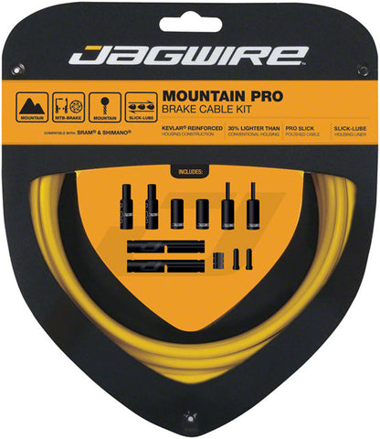Jagwire Pro Brake Cable Kit Mountain SRAM/Shimano, Yellow