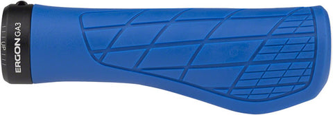 Ergon GA3 Grips - Midsummer Blue, Lock-On, Large