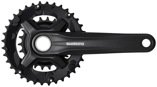 Shimano FC-MT210-2 Crankset - 170mm, 9-Speed, 36/22t, Riveted, 48.8mm Chainline, Black