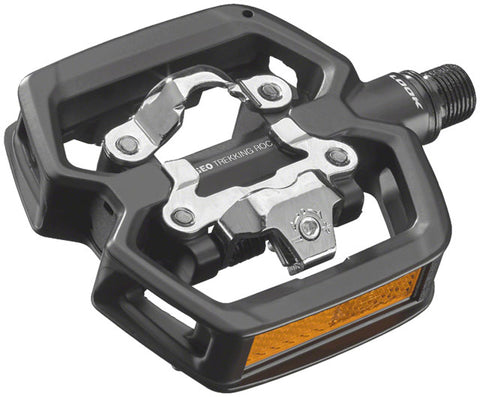 LOOK GEO TREKKING ROC Pedals - Single Side Clipless with Platform, Chromoly, 9/16