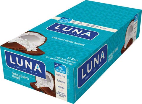 Clif Luna Bar: Dipped Chocolate Coconut Box of 15