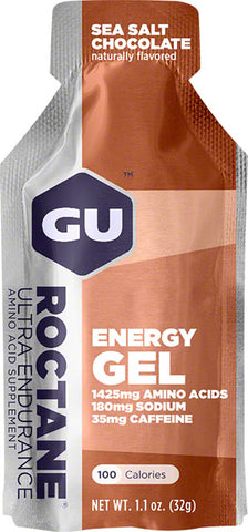 GU Roctane Energy Gel - Sea Salt Chocolate, Box of 24