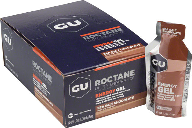 GU Roctane Energy Gel - Sea Salt Chocolate, Box of 24