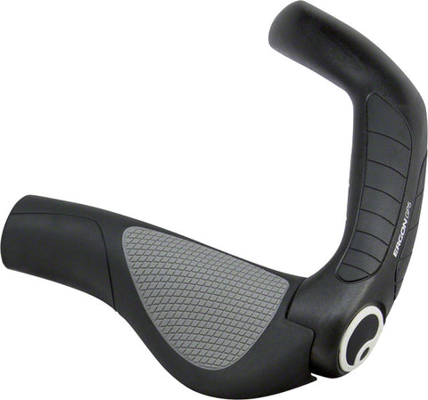 Ergon GP5 Grips - Black/Gray, Lock-On, Small