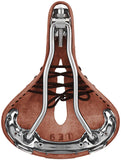 Brooks B17 Carved Saddle - Steel, Antique Brown