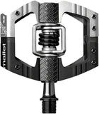 Crank Brothers Mallet Enduro Pedals - Dual Sided Clipless with Platform, Aluminum, 9/16", Black/Silver, Long Spindle