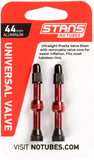 Stan's NoTubes Alloy Valve Stems - 44mm, Pair, Red