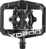 Xpedo GFX Pedals - Dual Sided Clipless with Platform, Aluminum, 9/16", Black