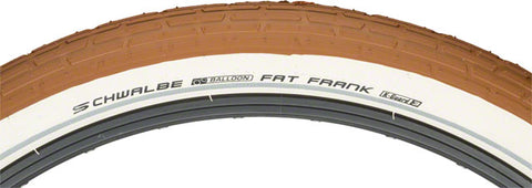 Schwalbe Fat Frank Tire - 26 x 2.35, Clincher, Wire, Brown/White, Active Line